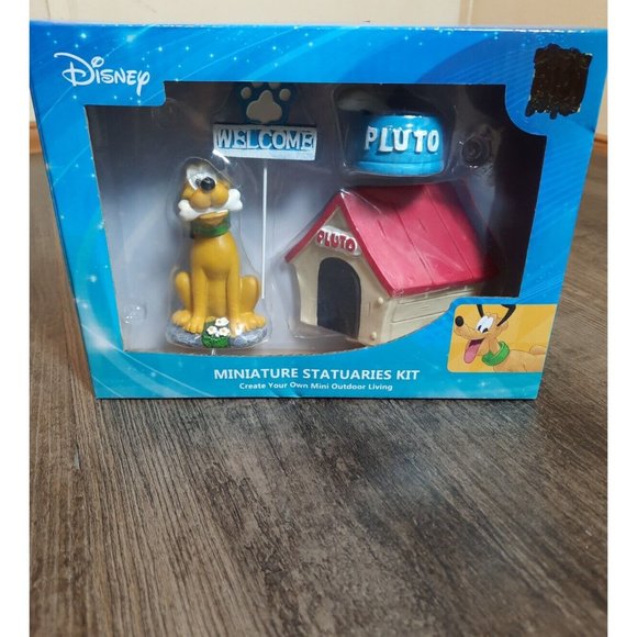 Disney Accents Disneys Mickey Mouse Plutos Mini Garden Statuette